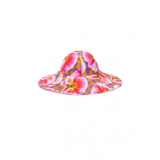 Poppy Gingham Floppy Hat