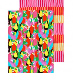 Parrot Party Teatowel Set