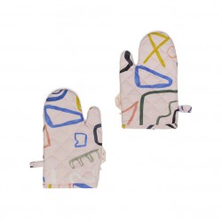 Snakes And Ladders Oven Mitt Pair