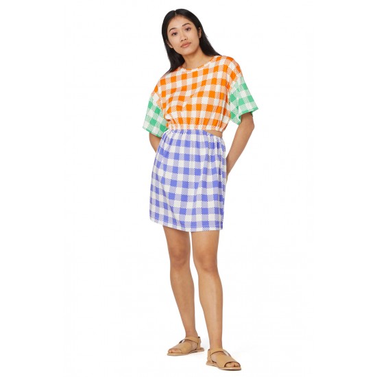 Gingham Glow Tee Dress