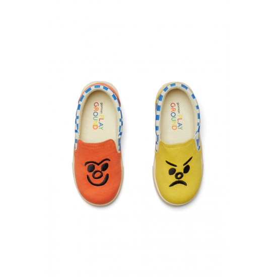 Faces Emb Slip On Shoes