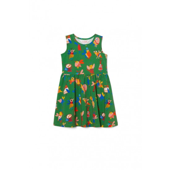 Bug Snap Jersey Dress