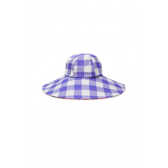 Poppy Gingham Floppy Hat