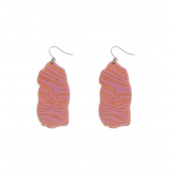 Pink Brush Earrings