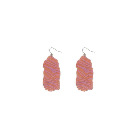 Pink Brush Earrings