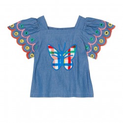 Flutterby Broderie Top