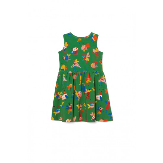 Bug Snap Jersey Dress