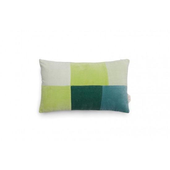 Checkered Velvet Cushion