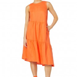 Mandarin Tiered Dress