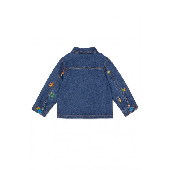 Bugs Embroidered Denim Jacket