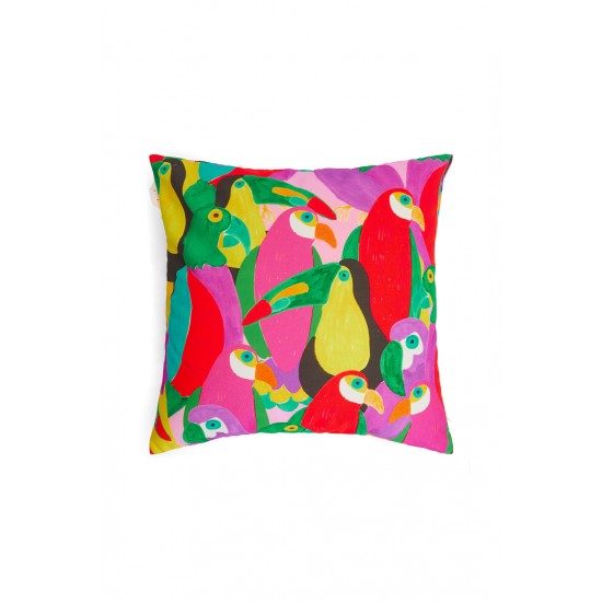 Parrot Party Cushion