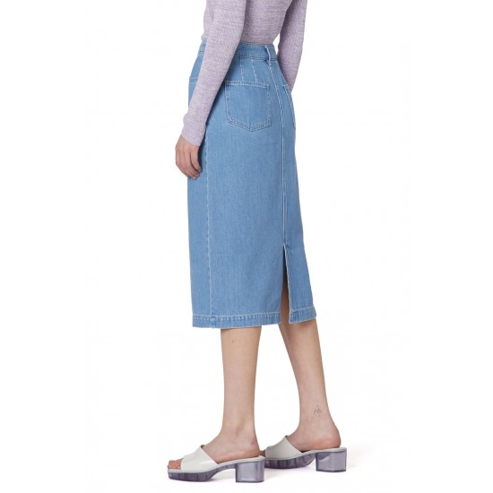 Lila Denim Skirt