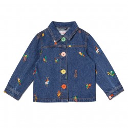 Bugs Embroidered Denim Jacket