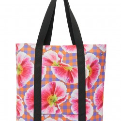 Poppy Gingham Neoprene Tote