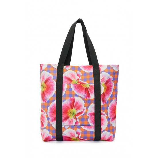 Poppy Gingham Neoprene Tote