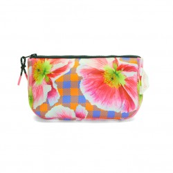 Poppy Gingham Neoprene Purse